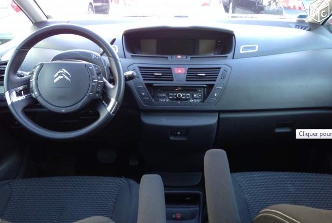 Left hand drive CITROEN C4 PICASSO 1.6 HDI 110 BMP6 FRENCH REGISTERED